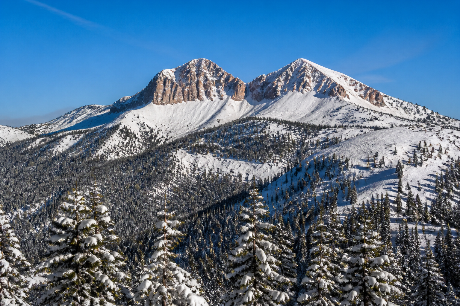 Brian Head and mountain scenery near Cedar City Utah homes