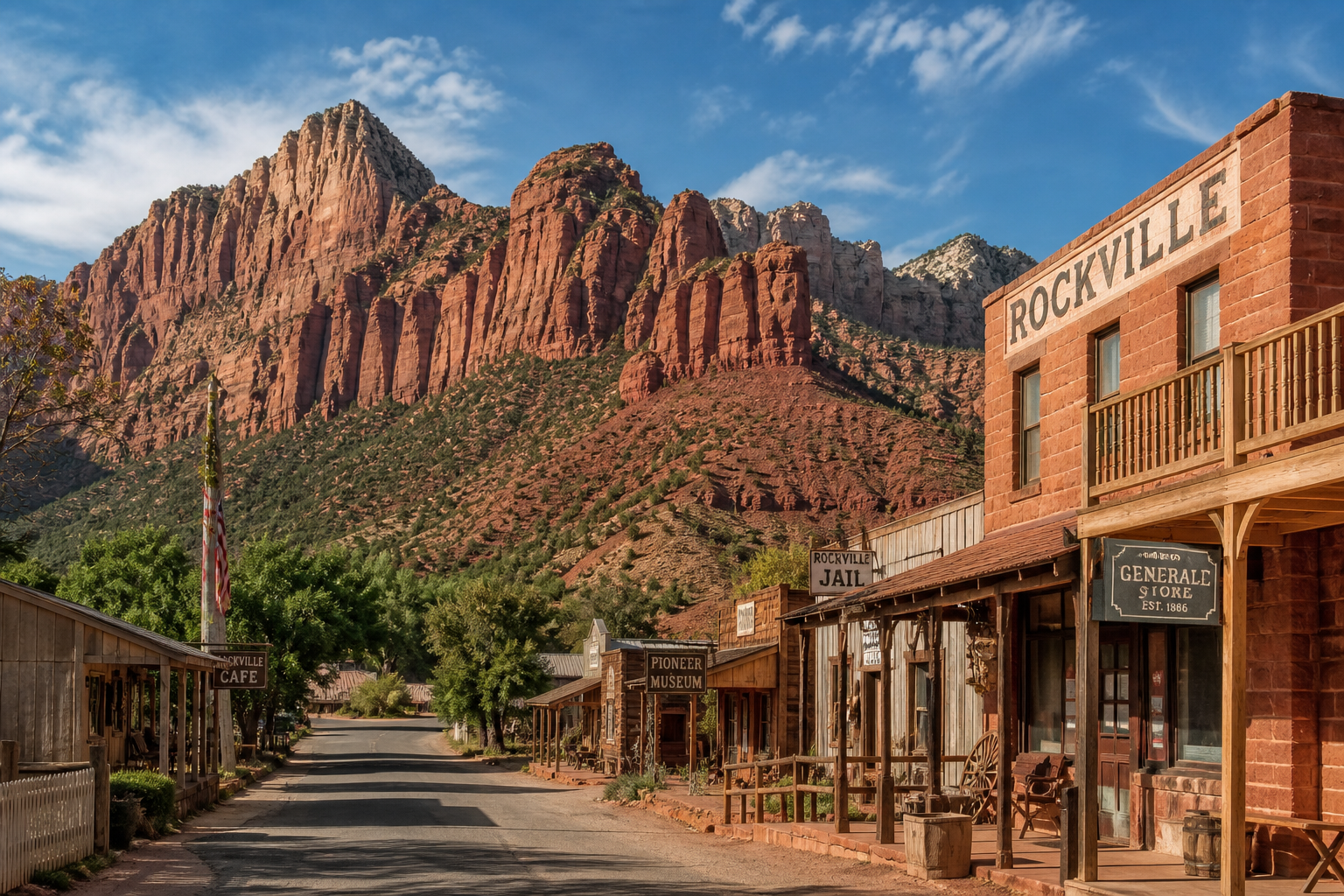 Historic Rockville Utah community near Zion real estate