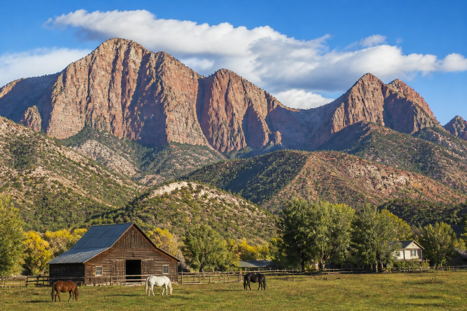 Kolob Mountain area near New Harmony Utah homes for sale