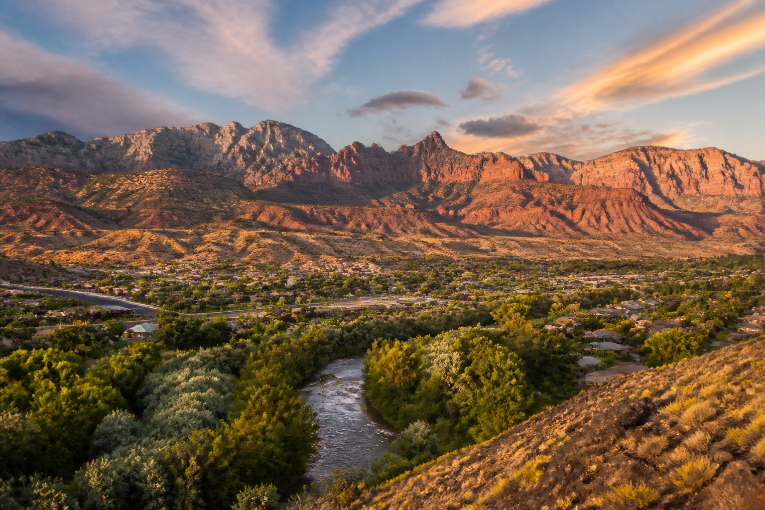 La Verkin, Utah valley community with mountain views — homes for sale