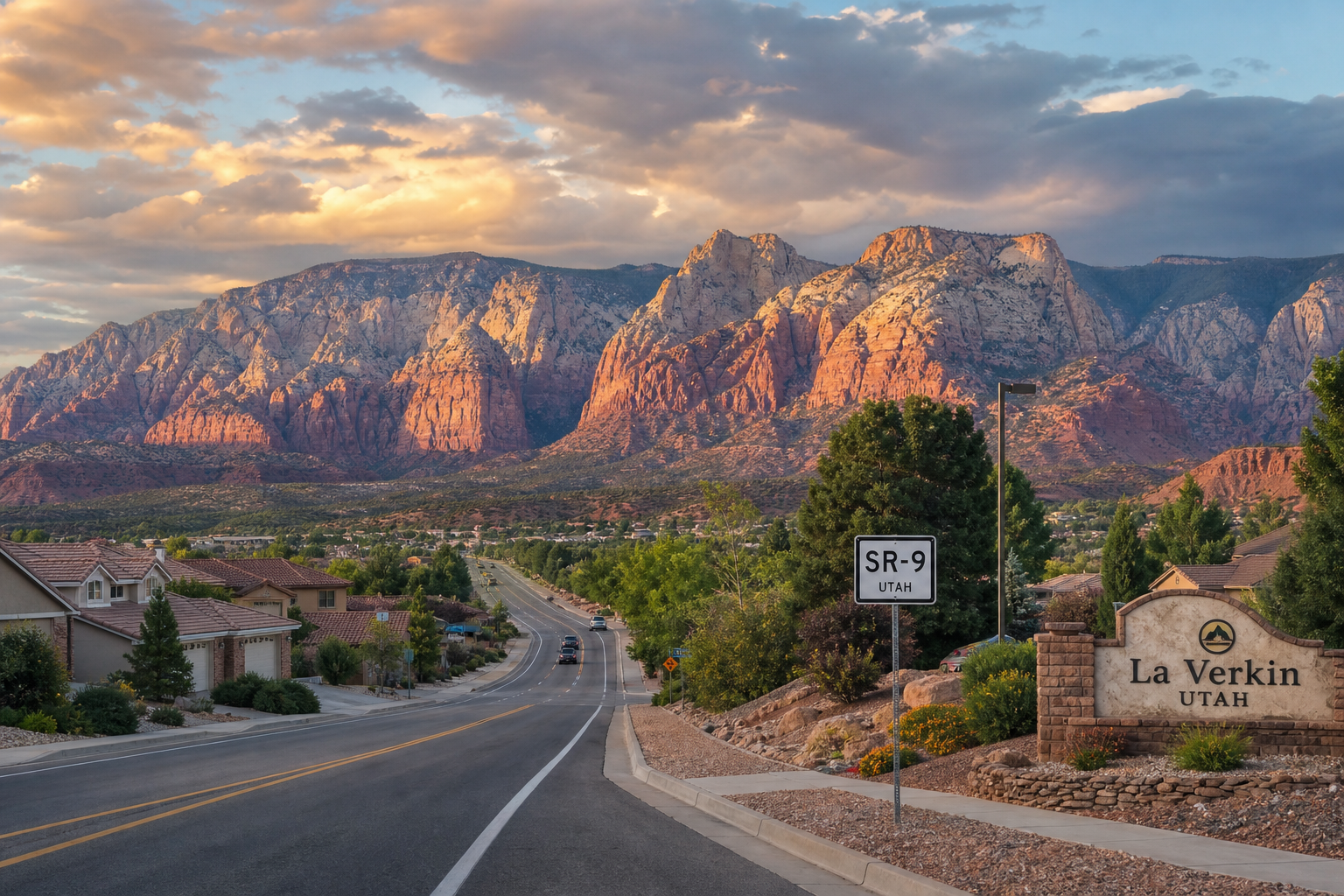 Southern Utah landscape in La Verkin Utah