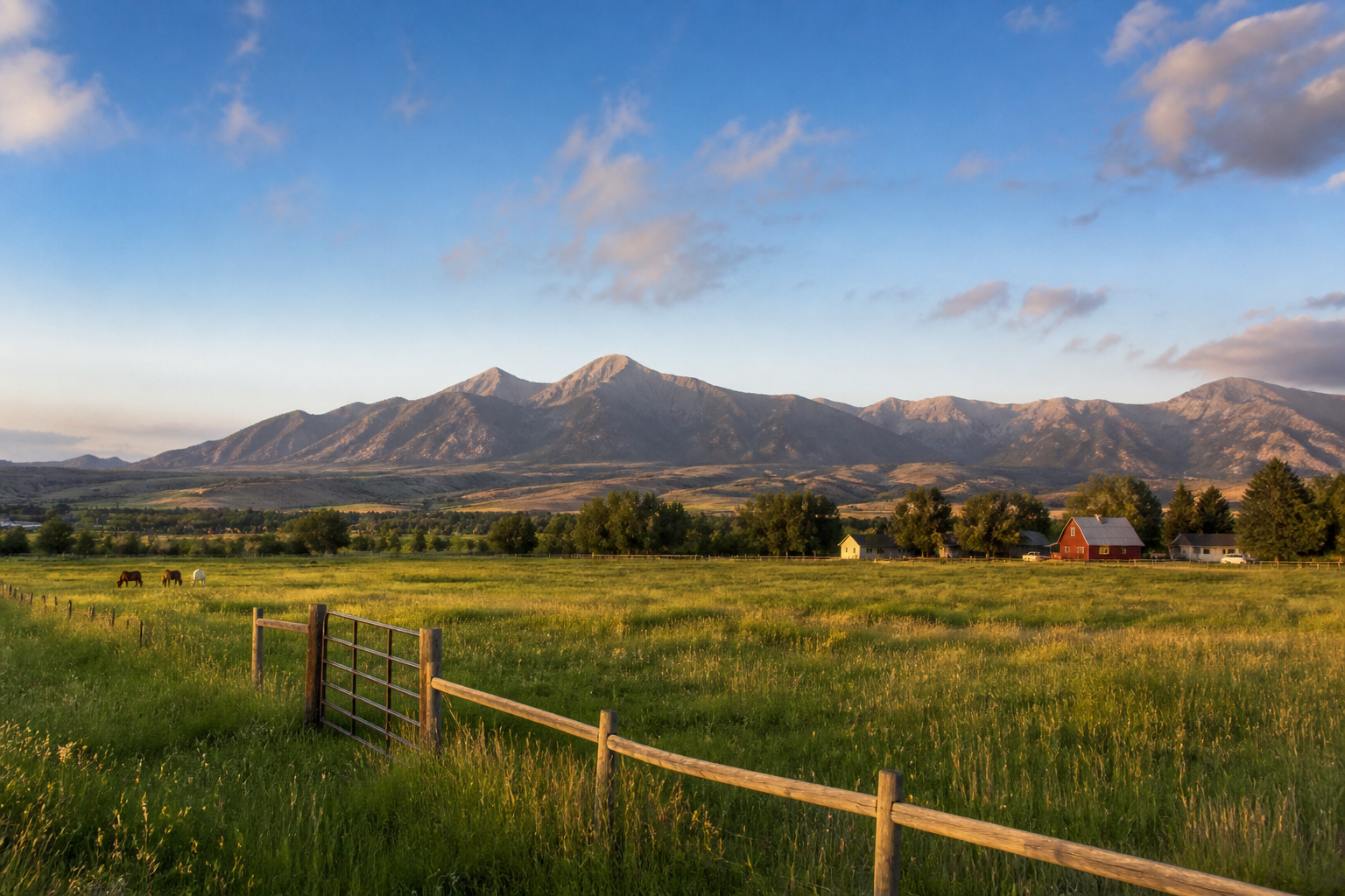 Pastoral landscape in New Harmony Utah real estate