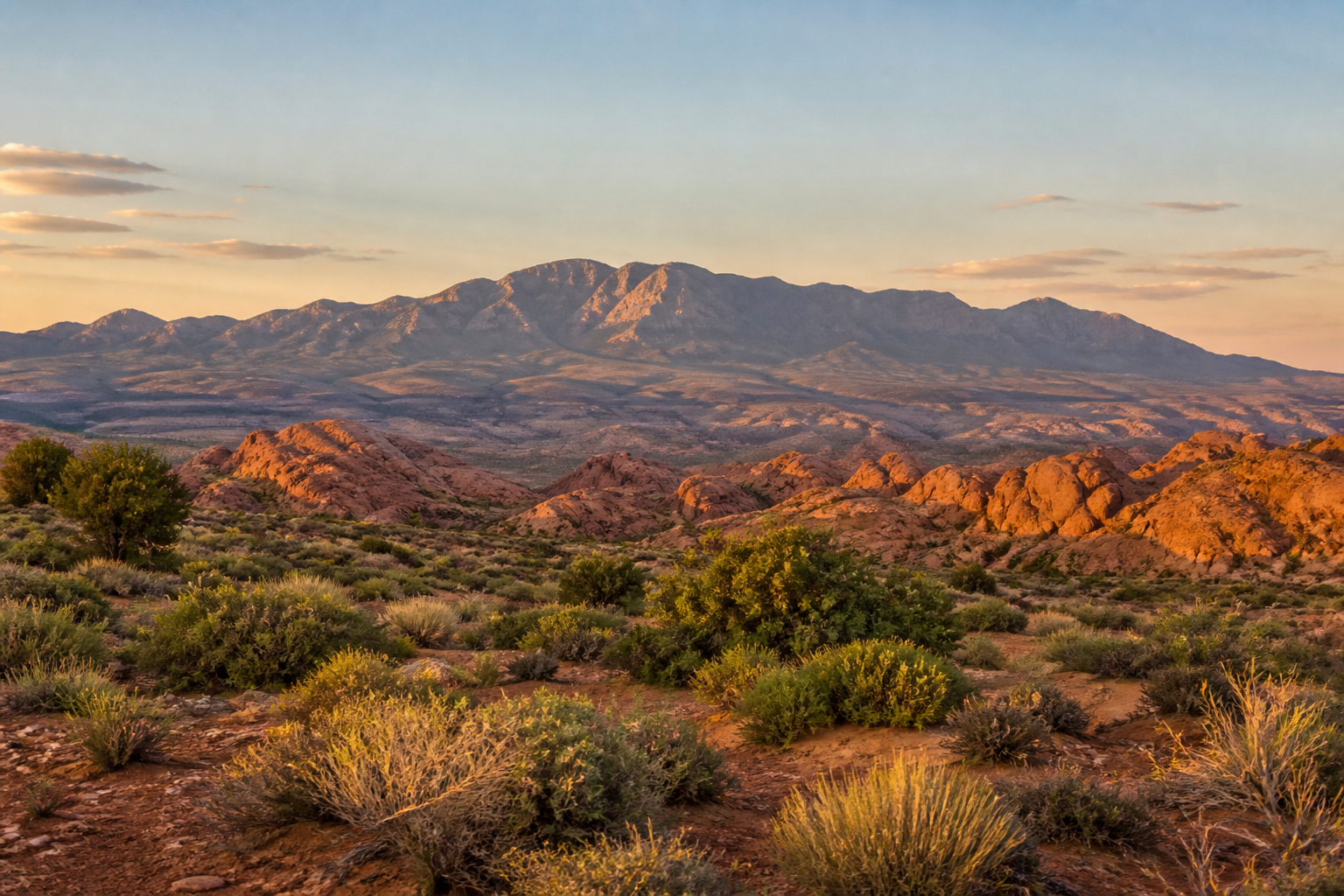 Red rock desert landscape near St. George, Utah — Southern Utah real estate